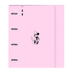 Classeur à anneaux rose Minnie