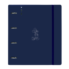 Classeur à anneaux Mickey bleu marine