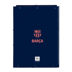 Pochette 3 rabats FC Barcelone Safta bleu marine