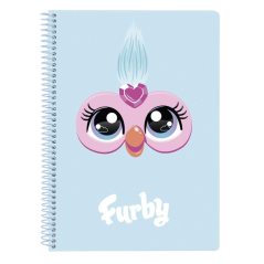 Cahier spirale bleu clair