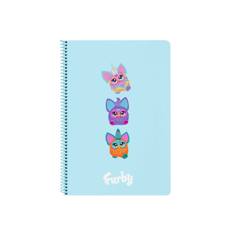 Cahier spirale Furby Safta 80 feuilles bleu clair Cahier spirale Furby Safta 80 feuilles bleu clair