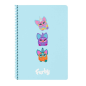 Cahier spirale Furby Safta 80 feuilles bleu clair Cahier spirale Furby Safta 80 feuilles bleu clair