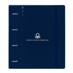 Classeur à anneaux bleu marine