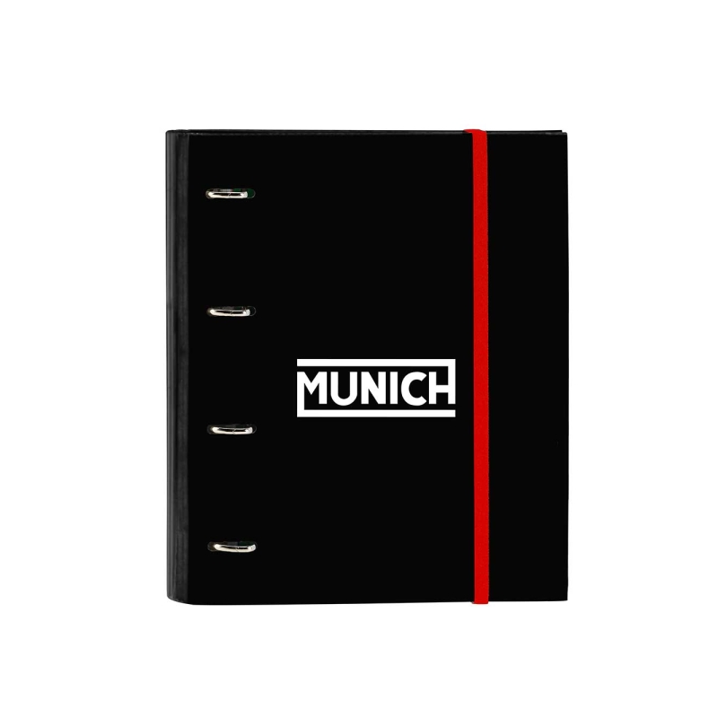 Classeur à anneaux Safta Munich 35 mm noir rouge Classeur à anneaux Safta Munich 35 mm noir rouge