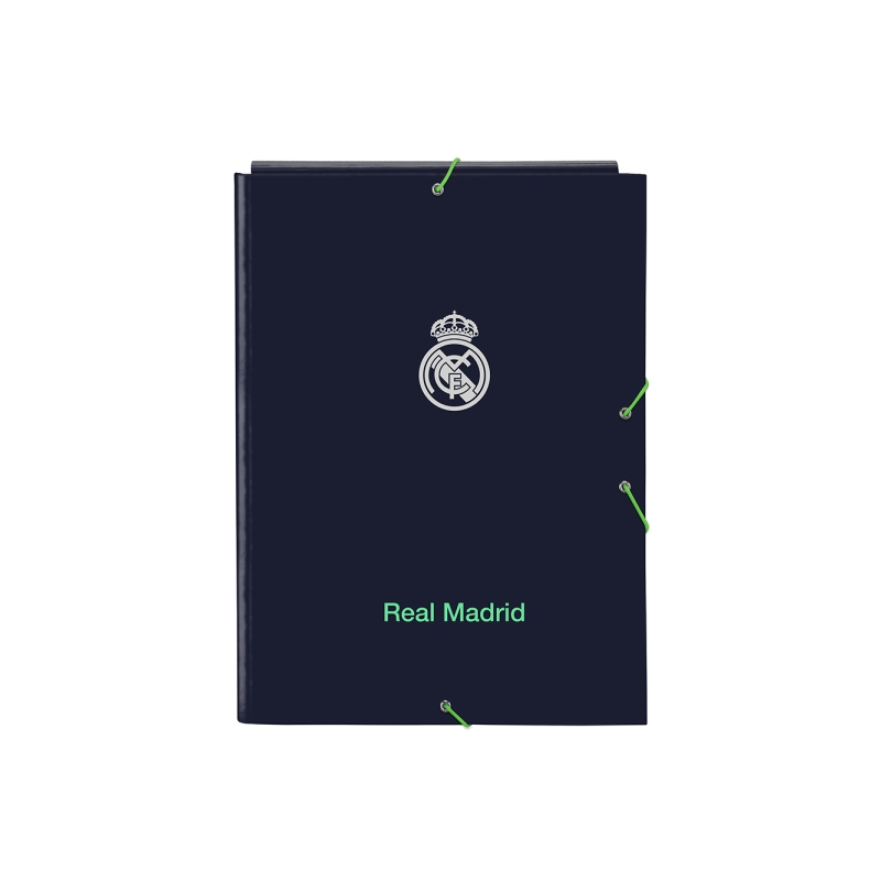 Pochette 3 rabats Real Madrid bleu marine 260x335 mm