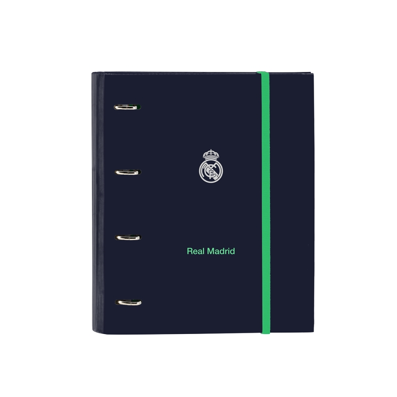 Classeur 4 anneaux Real Madrid bleu marine 35 mm Classeur 4 anneaux Real Madrid bleu marine 35 mm