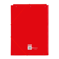 Pochette 3 rabats rigide Sevilla FC rouge format folio