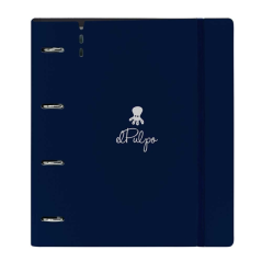 classeur à anneaux bleu marine