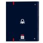 Classeur à anneaux Safta Benetton bleu marine 35 mm Classeur à anneaux Safta Benetton bleu marine 35 mm