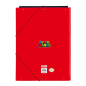 Pochette 3 rabats Super Mario rouge format folio