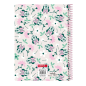 Cahier spirale Minnie Mouse 80 feuilles rose pastel