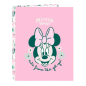 Classeur à anneaux Minnie Mouse rose pastel 25 mm