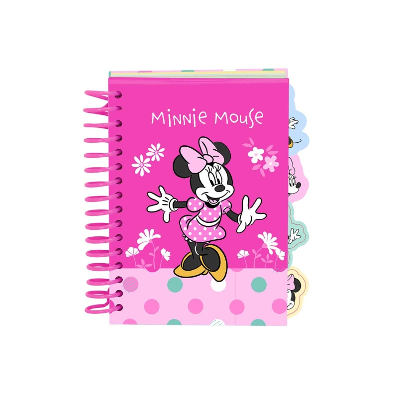 Bloc de notes Minnie Mouse A6 spirale rose 80 pages Bloc de notes Minnie Mouse A6 spirale rose 80 pages