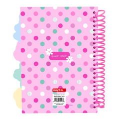 Bloc-notes Minnie Mouse A5 rose à spirale 80 pages