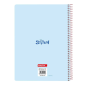 Cahier spirale A6 quadrillé Stitch rose pastel Cahier spirale A6 quadrillé Stitch rose pastel