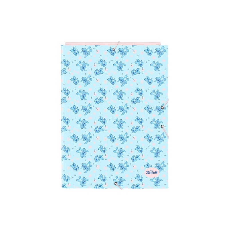 Pochette 3 rabats Stitch Ohana Safta bleu clair Pochette 3 rabats Stitch Ohana Safta bleu clair