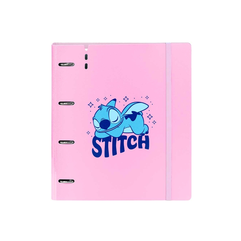 Classeur à anneaux Stitch Ohana Safta rose 35 mm 100 feuilles Classeur à anneaux Stitch Ohana Safta rose 35 mm 100 feuilles