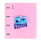 Classeur à anneaux Stitch Ohana Safta rose 35 mm 100 feuilles Classeur à anneaux Stitch Ohana Safta rose 35 mm 100 feuilles