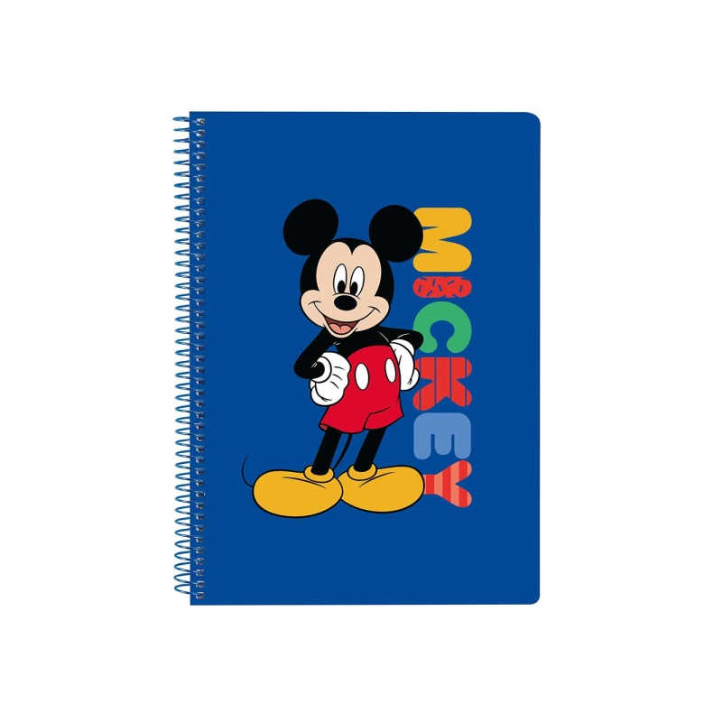 Cahier spirale Mickey Mouse A6 80 feuilles bleu 4x4 mm Cahier spirale Mickey Mouse A6 80 feuilles bleu 4x4 mm