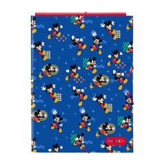 Pochette Mickey bleue trois rabats