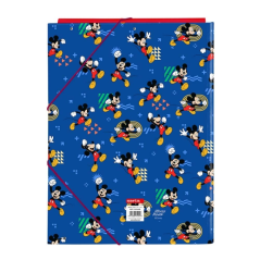 Pochette 3 rabats Mickey Mouse bleue 260 x 335 mm