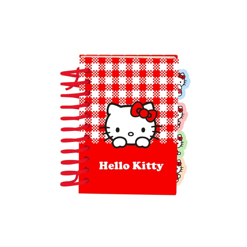 Bloc de notes Hello Kitty A7 80 feuilles rouge et blanc Bloc de notes Hello Kitty A7 80 feuilles rouge et blanc