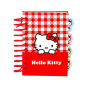 Bloc de notes Hello Kitty A7 80 feuilles rouge et blanc Bloc de notes Hello Kitty A7 80 feuilles rouge et blanc