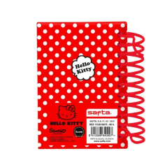 Bloc de notes Hello Kitty rouge blanc
