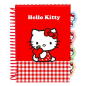 Bloc-notes Hello Kitty A5 spirale rouge et blanc