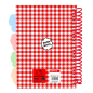 Bloc-notes Hello Kitty A5 spirale rouge et blanc