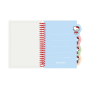Bloc-notes Hello Kitty A5 spirale rouge et blanc