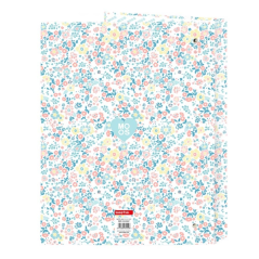 Classeur à anneaux Safta Moos Fiori bleu clair