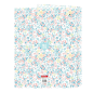 Classeur à anneaux Safta Moos Fiori bleu clair