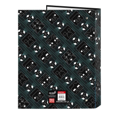 Classeur 4 anneaux Minecraft folio 25 mm noir