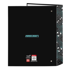 Minecraft Classeur 4 anneaux noir 40 mm