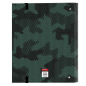 Classeur à anneaux 35 mm Safta Kelme vert camouflage Classeur à anneaux 35 mm Safta Kelme vert camouflage