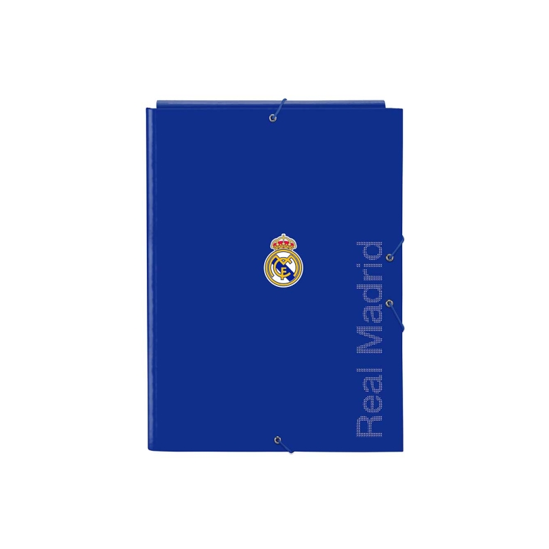 Pochette à 3 rabats Real Madrid bleue format folio Pochette à 3 rabats Real Madrid bleue format folio