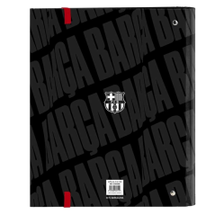 Classeur à anneaux FC Barcelone 35 mm noir rigide