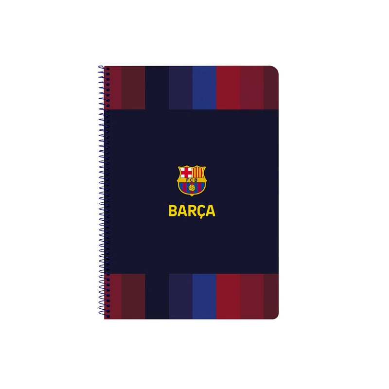 Cahier spirale A4 FC Barcelona 80 pages 4x4 mm rouge bleu Cahier spirale A4 FC Barcelona 80 pages 4x4 mm rouge bleu