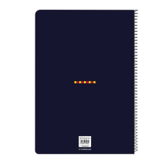 Cahier spirale A4 FC Barcelona 80 pages 4x4 mm rouge bleu