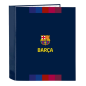 Classeur 4 anneaux FC Barcelone bleu marine 40 mm