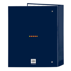 Classeur 4 anneaux FC Barcelone bleu marine 40 mm