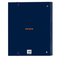 Classeur 4 anneaux FC Barcelona A4 bleu marine 35 mm