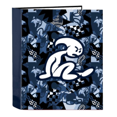 Classeur à anneaux bleu marine
