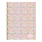 Bloc-notes A4 quadrillé rose Safta, 120 feuilles Bloc-notes A4 quadrillé rose Safta, 120 feuilles