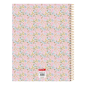 Bloc-notes A4 quadrillé rose Safta, 120 feuilles Bloc-notes A4 quadrillé rose Safta, 120 feuilles