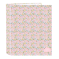 Classeur à anneaux rigide folio 40 mm rose Classeur à anneaux rigide folio 40 mm rose