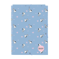 Pochette 3 rabats rigide Snoopy bleu Safta