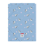 Pochette 3 rabats rigide Snoopy bleu Safta