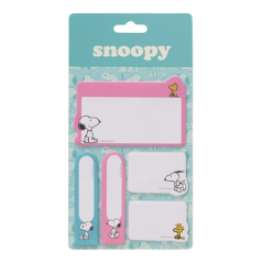 Notes adhésives Snoopy assorties
